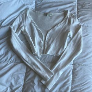 Re Ona Ribbed Button Up Cardigan